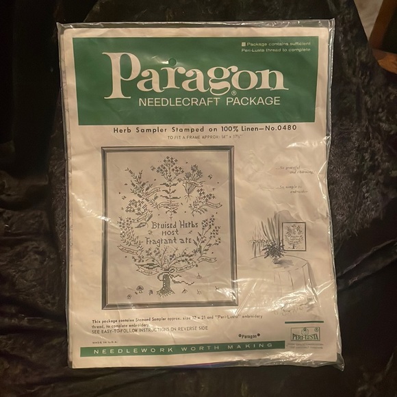 VTG Paragon Needlecraft Package  SEALED “Bruised Herbs most Fragrant are” - Picture 1 of 4